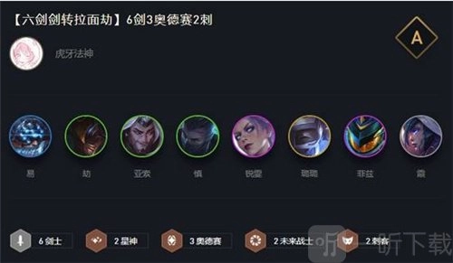 2020云顶之弈10.15最新六剑拉面劫阵容搭配推荐