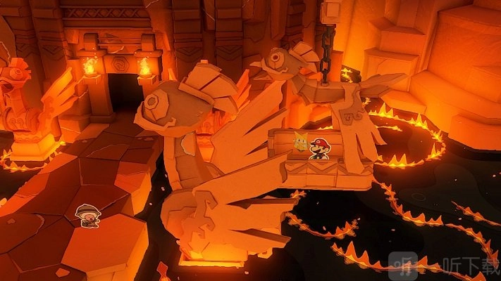 《纸片马里奥折纸国王火神纸boss打法全解析》