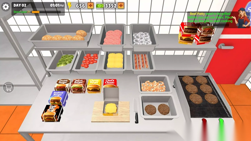 我的汉堡屋模拟器