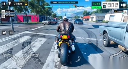 真实交通自行车驾驶游戏(4)