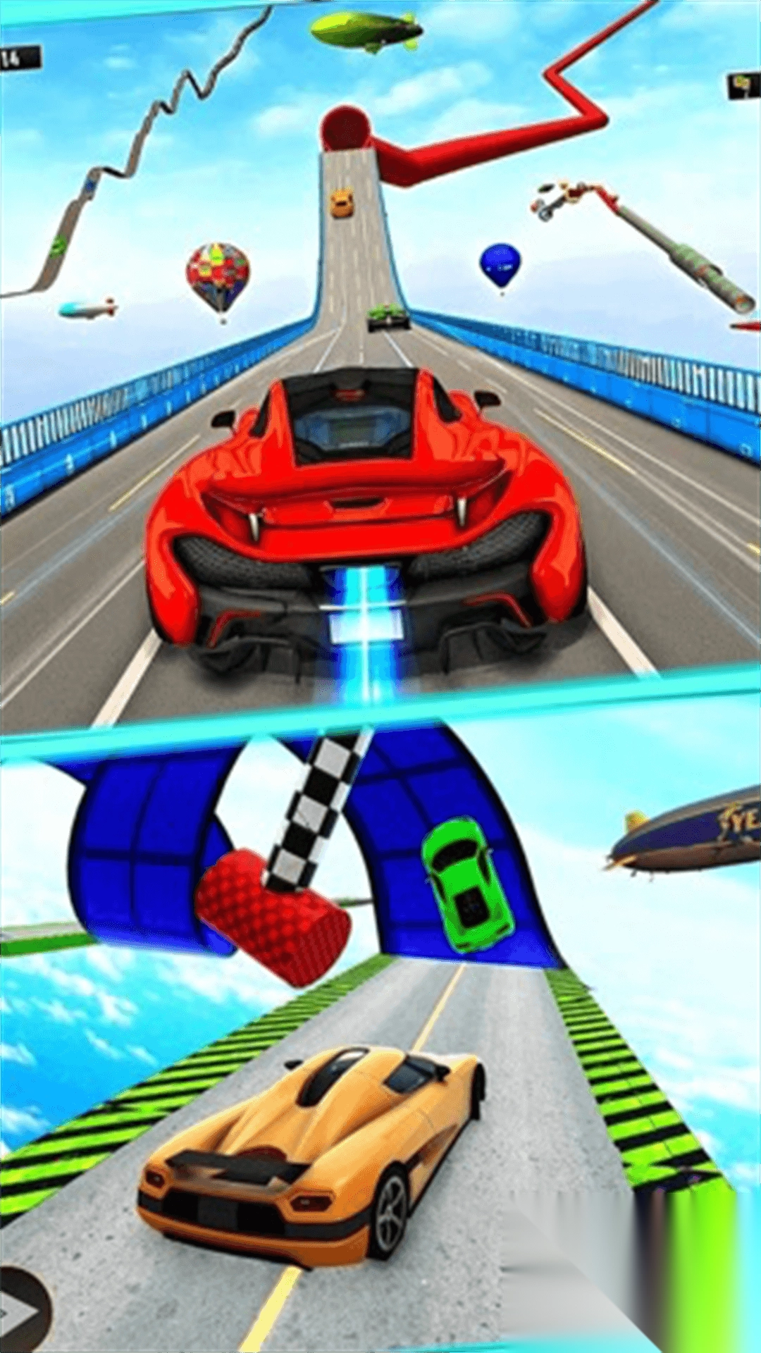 坡道车跳跃
