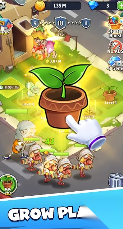 僵尸防御合并植物