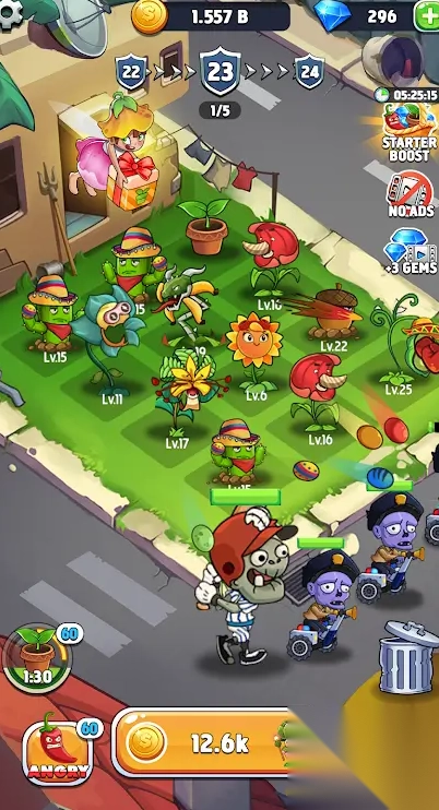 僵尸防御合并植物