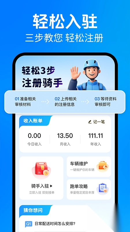 京团外卖秒送骑士