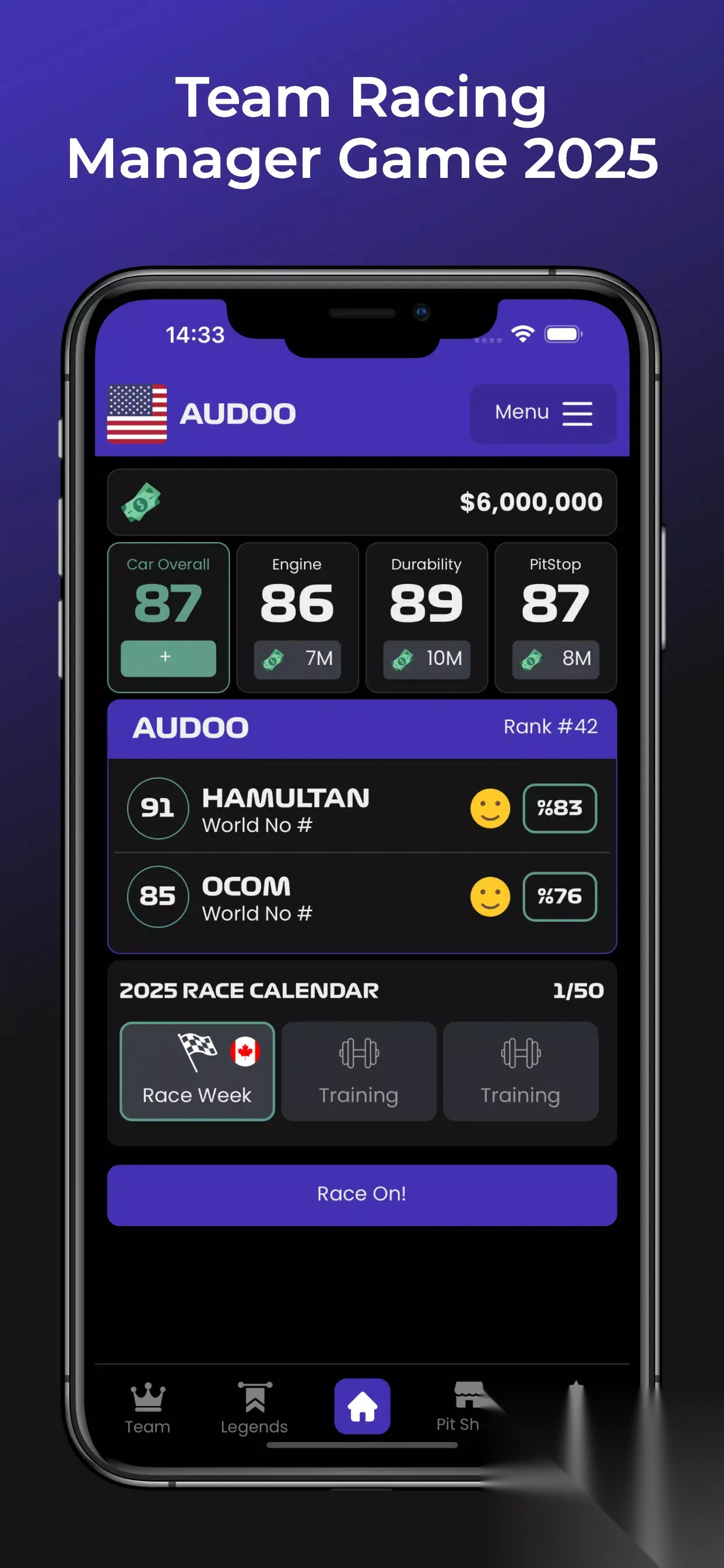 车队赛车经理2025截图1