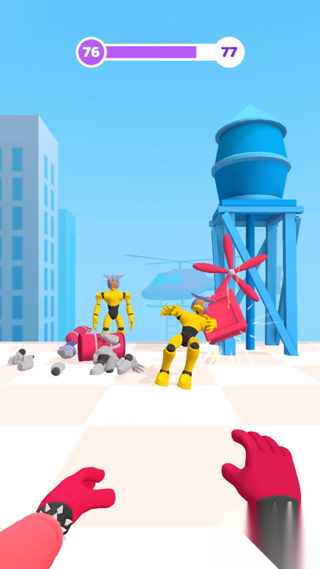 城市蜘蛛吐丝反击