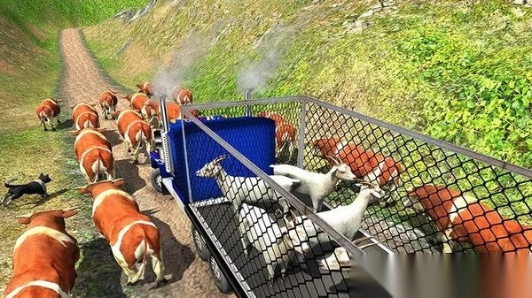 農(nóng)場動物卡車駕駛截圖0