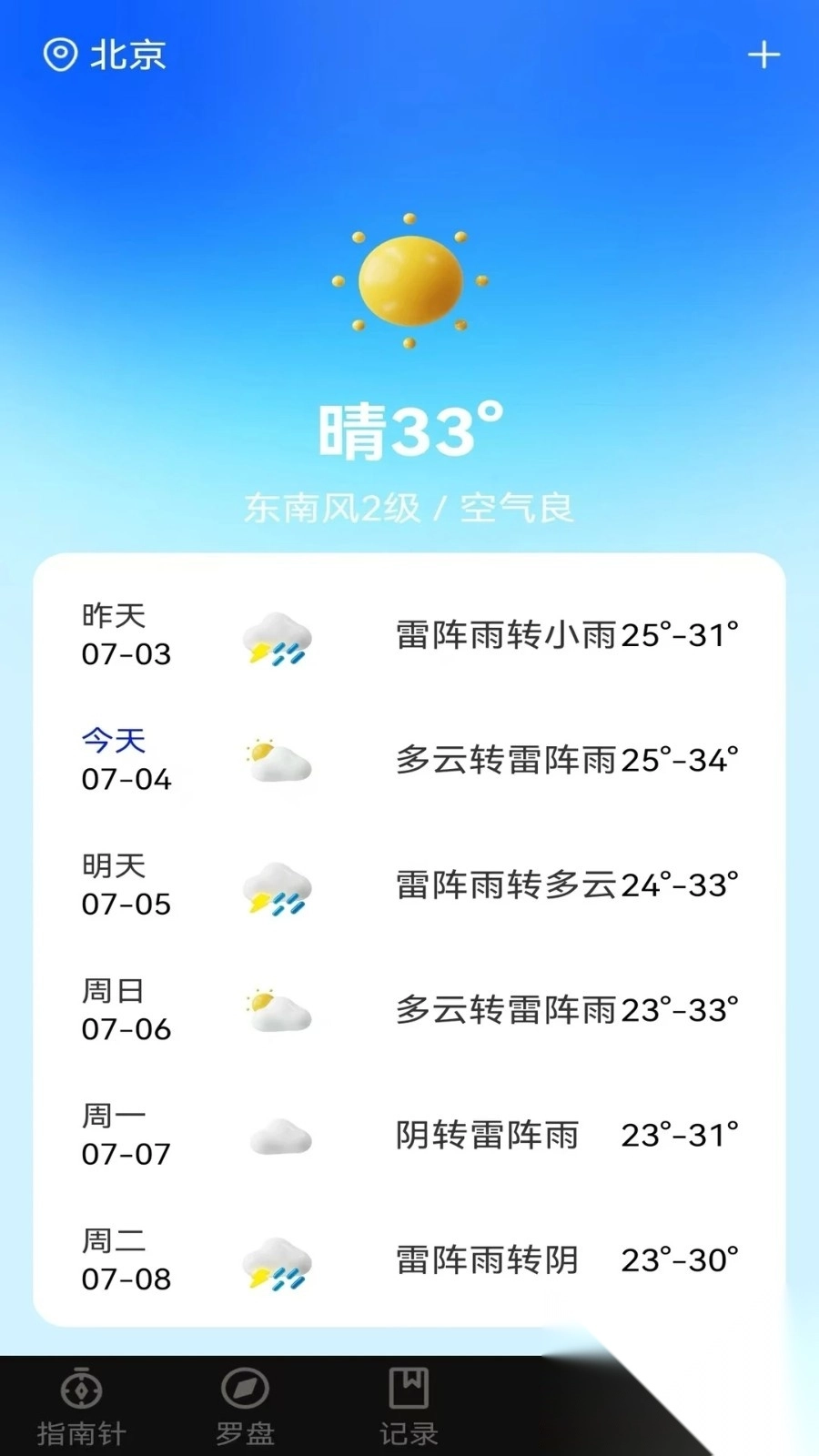 手机免费指南针