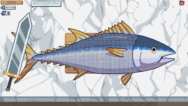 钓鱼刮鱼鱗