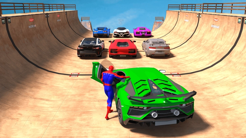 蜘蛛英雄特技车