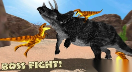 饥饿的猛禽沙漠恐龙狩猎(1)