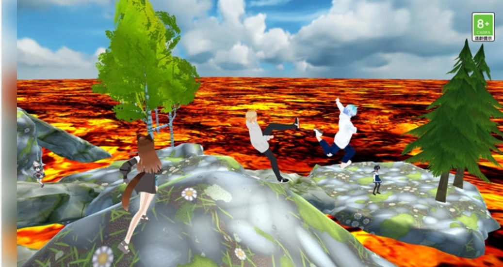 逃生指南熔岩跑酷布娃娃闯关图1