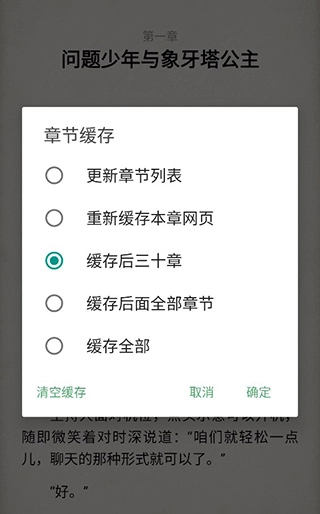 《搜书大师》阅读页面的功能说明
