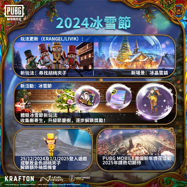 【PUBGMOBILE】一起闯入梦幻冰雪节！升级节庆树，更有免费好礼等你解锁~[多图]
