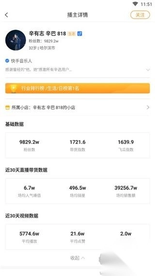 飞瓜快数无广告版