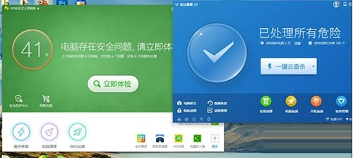 金山毒霸与360究竟哪个更好？金山毒霸和360在杀毒能力以及内存占用方面，谁更强、谁更少呢？