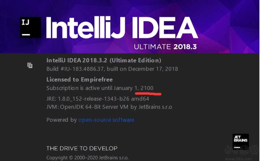 2020年IDEA实现永久激活的详细教程（内含IDEA激活码）
