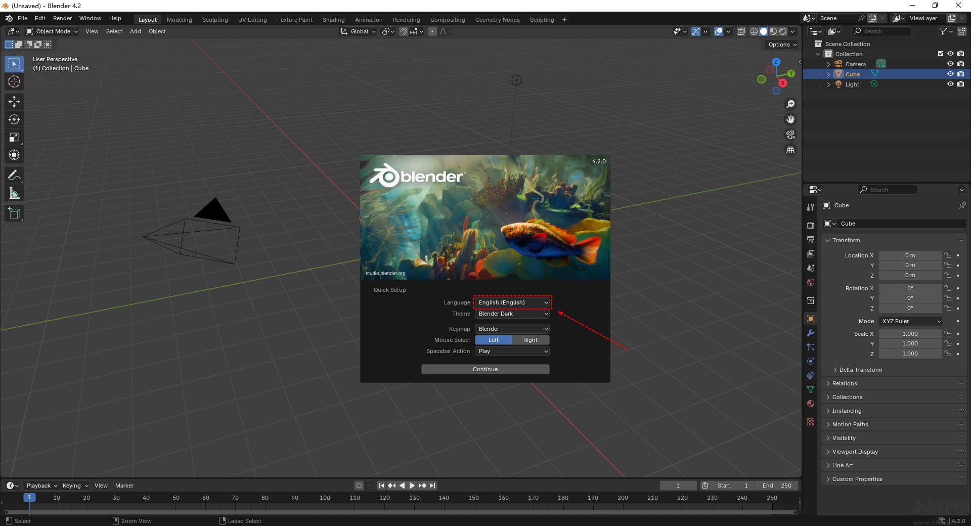 blender如何设置中文-blender设置中文的详细教程