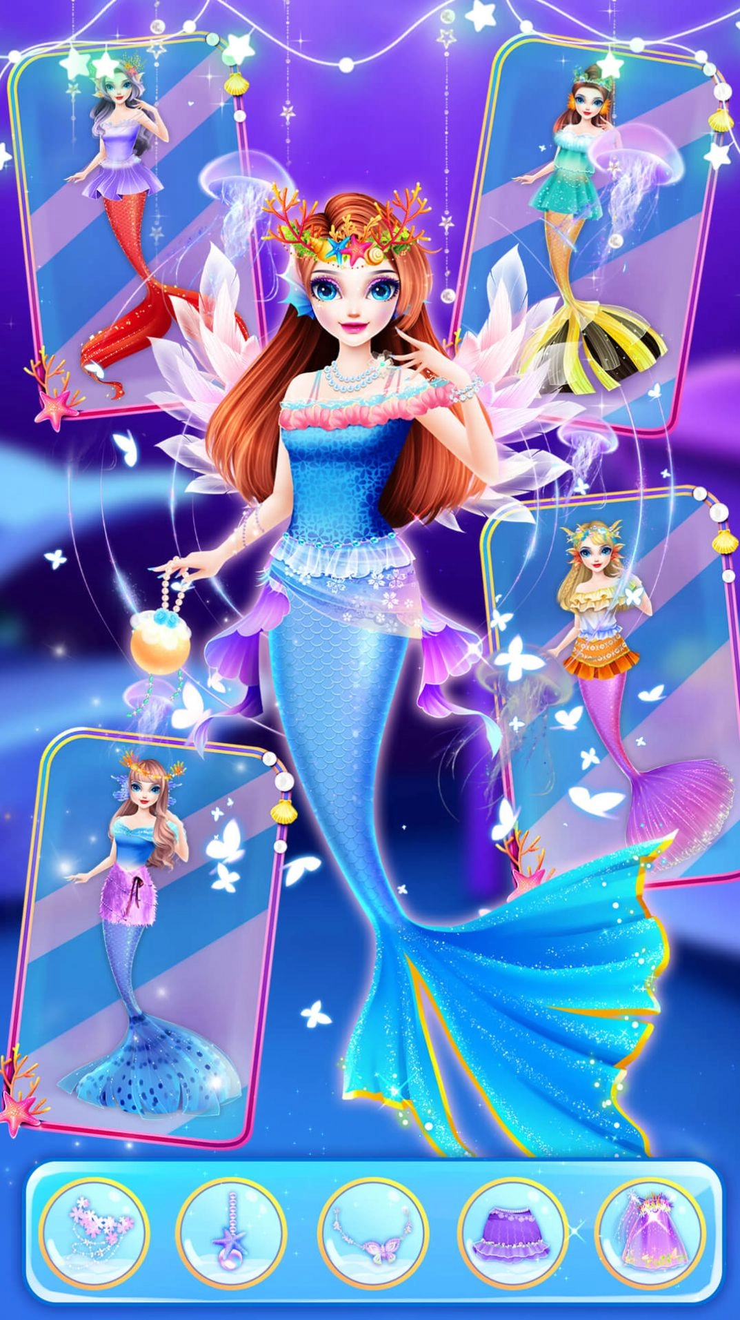 时尚美人鱼城堡装扮故事游戏最新版-图5