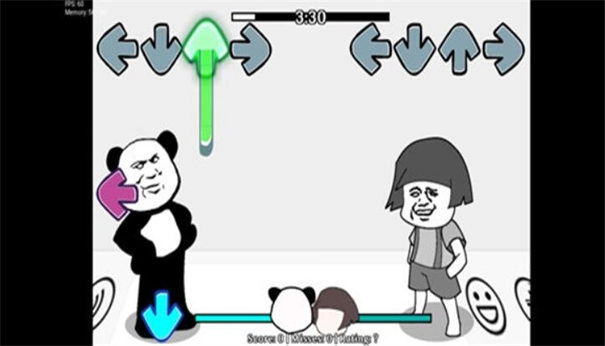 FNF熊貓人和蘑菇頭模組截圖1