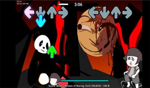 FNF熊貓人和蘑菇頭模組截圖2