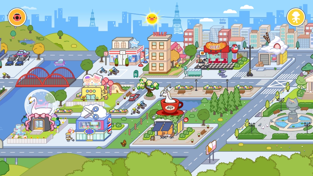 米加小镇世界公寓与电器店