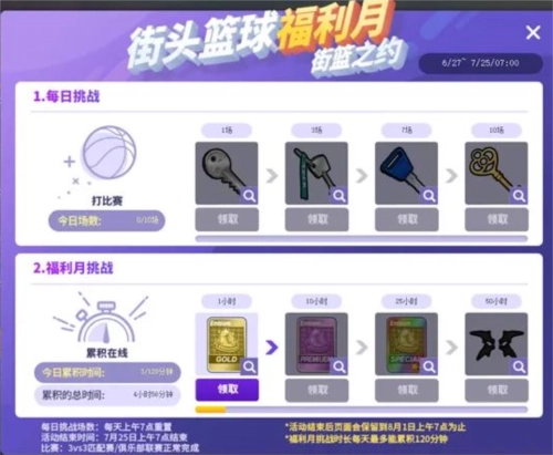 街头篮球福利月活动开启徽记卡海量放送魔王试炼等你来挑战极限