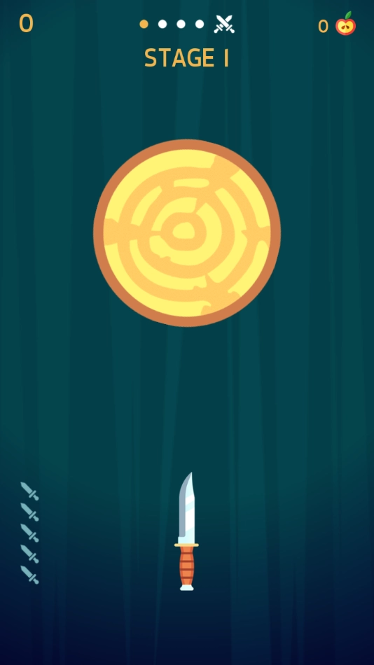 飞刀挑战小游戏(KnifeHit)1