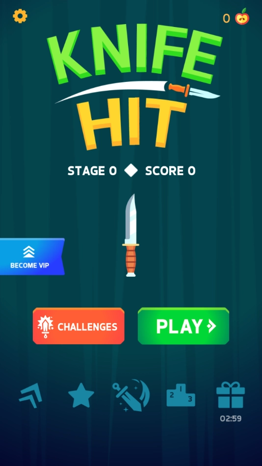飞刀挑战小游戏(KnifeHit)2