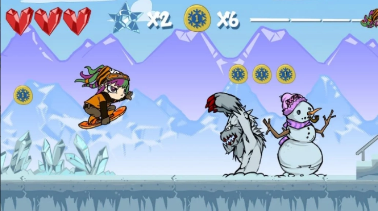 滑雪板女孩游戏(3)