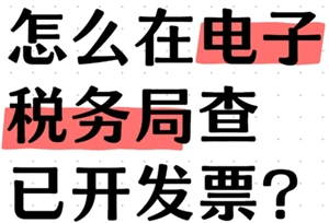 如何在电子税务局里查询已经开具的发票电子税务局查询已开发票的方法有哪些