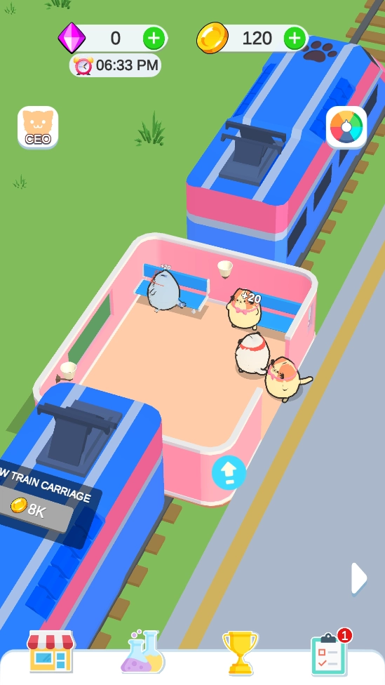 猫咪火车大亨游戏(CatTrainTycoon)
