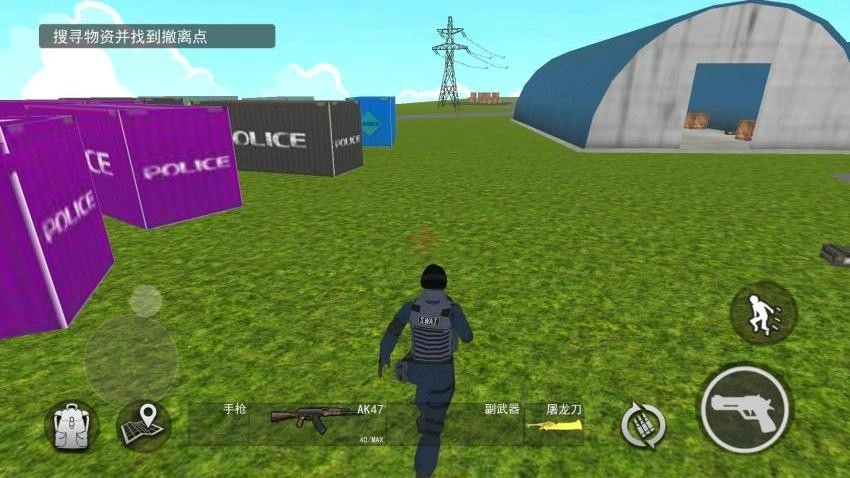 地铁逃生装人机