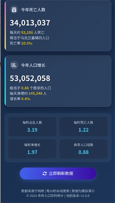 暗笙全球人口查询最新版