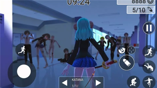 动漫女孩僵尸猎人现场手机版