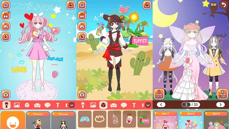 耀眼的公主打扮起来