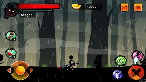 火柴人幽灵忍者横版