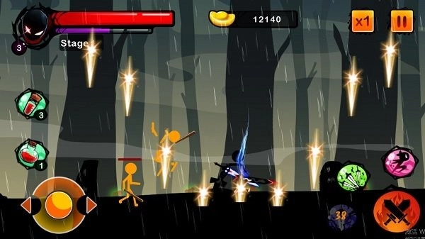 火柴人幽灵忍者横版