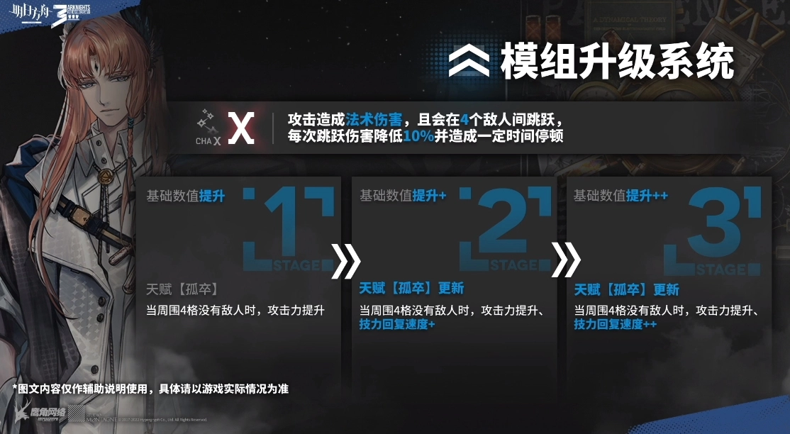 明日方舟异客模组升级的具体效果以及第二件模组的作用
