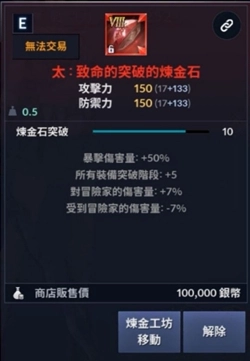 黑色沙漠手游里炼金石应该选哪一个