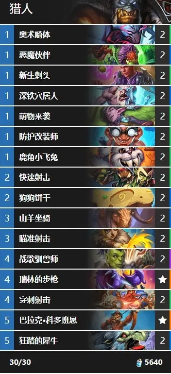 炉石传说中猎人职业的打脸猎卡组该如何操作