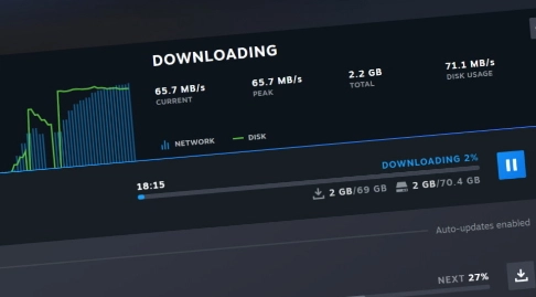 Steam推出新功能，同一局域网内的多台设备之间可互相传输游戏