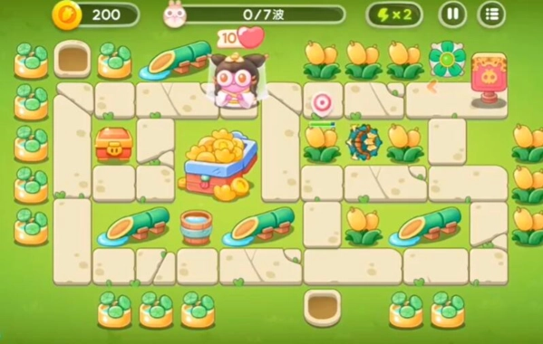 《保卫萝卜4白萝卜传奇第56关通关攻略图解全览》