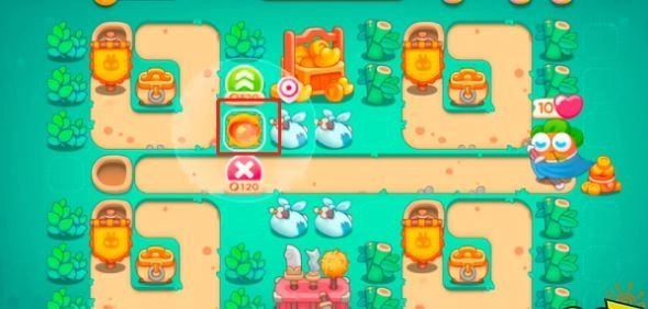 保卫萝卜4卧兔藏龙第14关通关流程攻略：怎么过