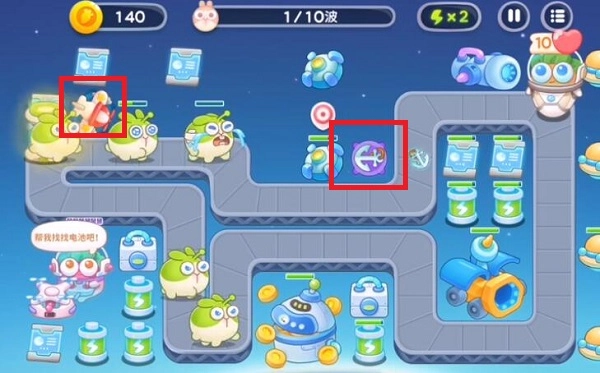 保卫萝卜4太空穿越第50关通关流程攻略：怎么过