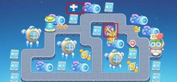 保卫萝卜4太空穿越第36关通关流程攻略，怎么过？