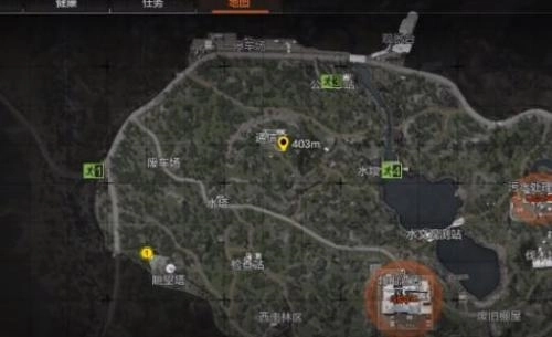 暗区突围北山花海中塔的位置坐标介绍