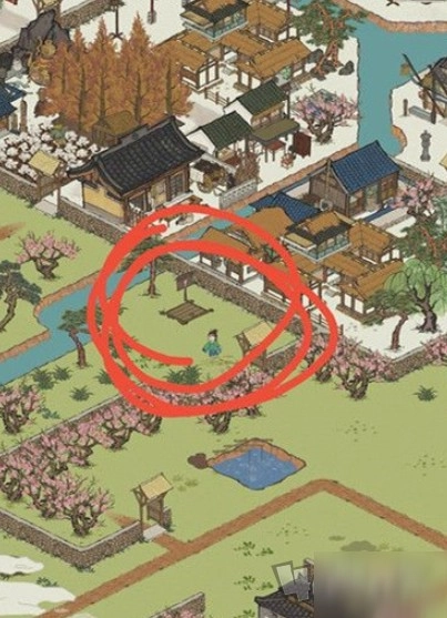 江南百景图桃花村地下宝库的具体位置在哪？位置一览