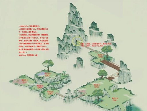 《江湖悠悠药园高效采集技巧之最佳采集路线详细解析》