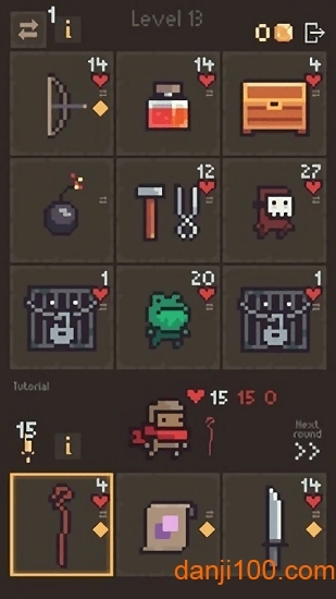 卡片地牢小游戏